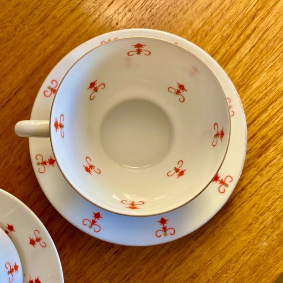 Vintage 1928 Sorau Art Deco Porcelain Coffee Set - Picture 8 of 16